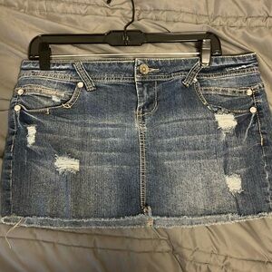 Denim Mini Skirt